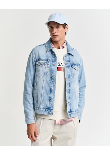 Erkek Mavi Regular Fit Klasik Yaka Denim Ceket 7006514.993 fiyatları