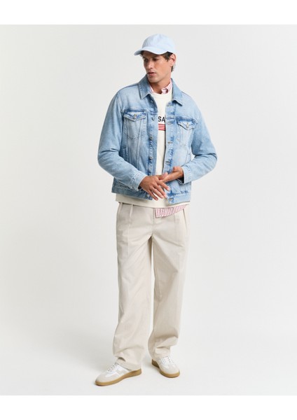Erkek Mavi Regular Fit Klasik Yaka Denim Ceket 7006514.993 fırsatları
