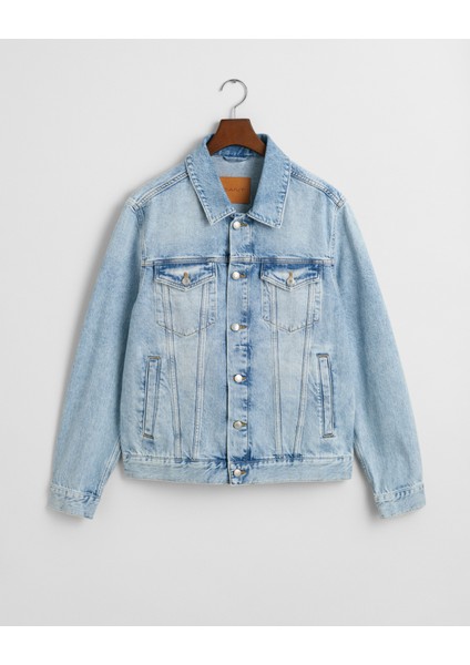 Erkek Mavi Regular Fit Klasik Yaka Denim Ceket 7006514.993 indirimleri