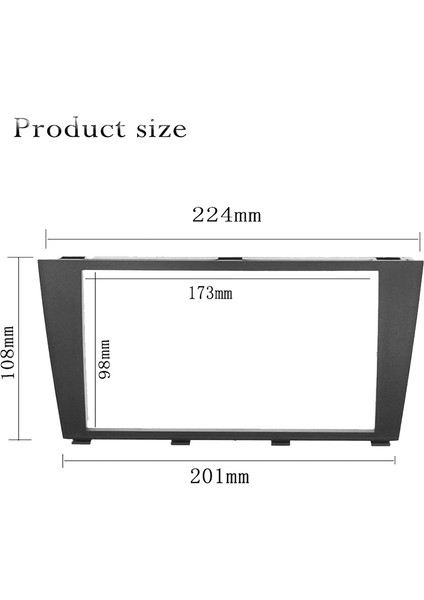 Lexus IS200 IS300 Toyota Altezza 1995-2006 Için 2din Araba Stereo Radyo Fasya Paneli Çerçeve (Yurt Dışından) fırsatları