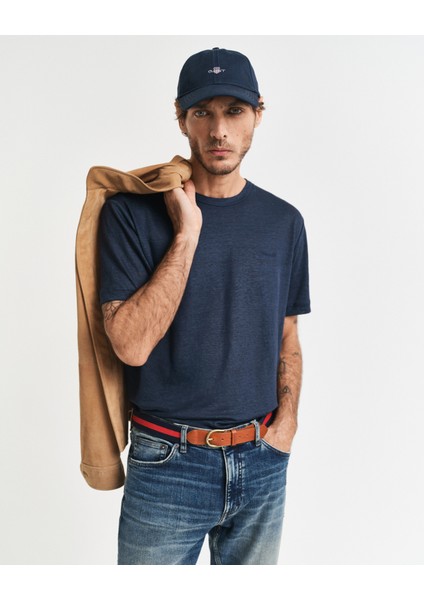 Erkek Lacivert Regular Fit Bisiklet Yaka T-Shirt 2003318.433