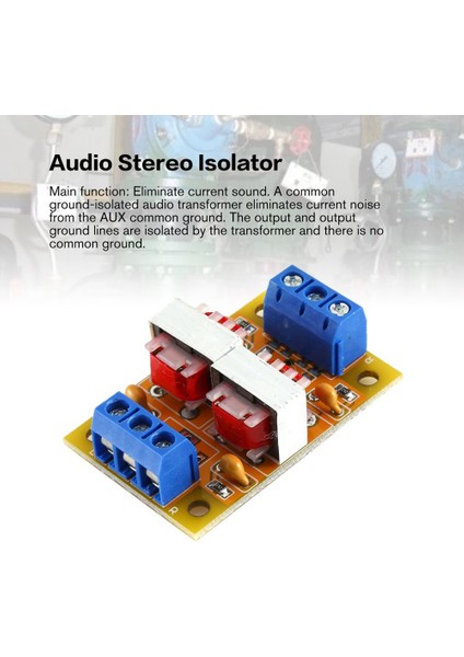 Ses Stereo Izolatörü Mevcut Ses Parazitini Ortadan Kaldırır Filtre Giderici Topraklama Döngüsü Bastırıcı Gürültü Yalıtımı (Yurt Dışından)