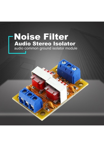 Ses Stereo Izolatörü Mevcut Ses Parazitini Ortadan Kaldırır Filtre Giderici Topraklama Döngüsü Bastırıcı Gürültü Yalıtımı (Yurt Dışından)