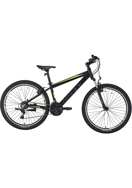 Cooper Dağ Bisikleti 35 cm V 26 Jant 21 Vites Mat Siyah Sarı