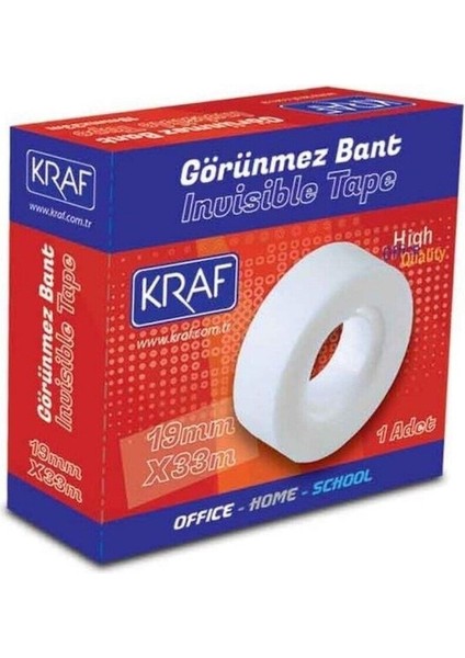 20 Adet 19MM x 33 Metre Görünmez Bant Aydınger Bandı