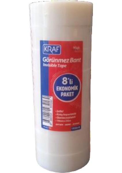 96 Adet Görünmez Bant 19MM x 33MT Aydınger Bant