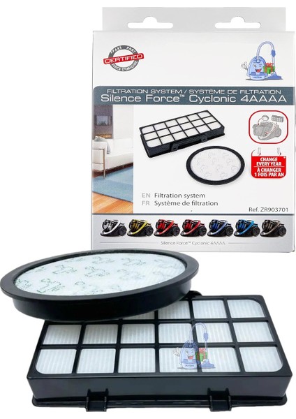 Tefal TW7941EA Silence Force Cyclonic Effitech Animal Uyumlu Süpürge Filtre Seti