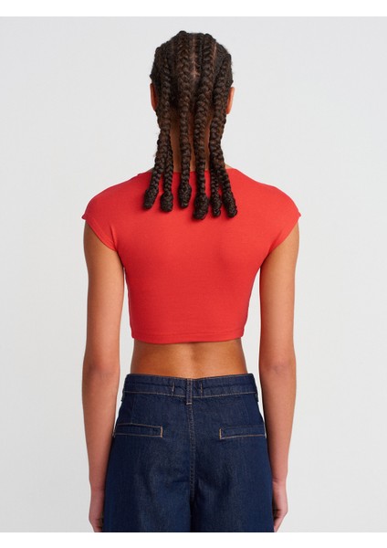 30528 Pamuk Ve Modal Karışımlı Crop Top-Siyah fiyatları