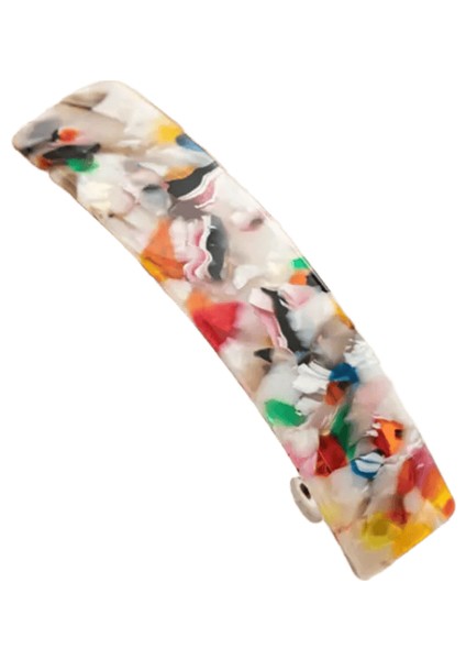 Kadınlar Bling Parıltılı Saç Tokaları Kare Geometrik Leopar Mermer Asetat Renkli Ettes Patlama Klipler Saç Çukurları Saç Aksesuarları: B (Yurt Dışından)