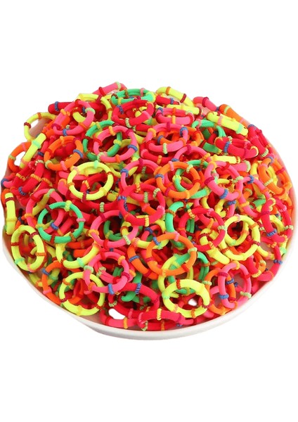 50/100PCS/LOT Çocuk Saç Bantları Aksesuarlar Kız Şeker Renkli Saç Bağları Renkli Basit Lastik Bant At Kuyruğu Elastik Scrunchiescolor: 1/beden: 50PCS (Yurt Dışından)