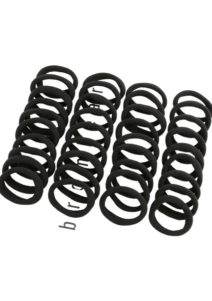 Yeni Basit Siyah Temel Saç Bantları Yüksek Esneklik Kesintisiz Saç Bağları Halatlar Kafa Bandı Ipleri At Kuyruğu Tutucu Kız Saç Aksesuarları: Siyah 4cm/beden: 10PCS (Yurt Dışından)