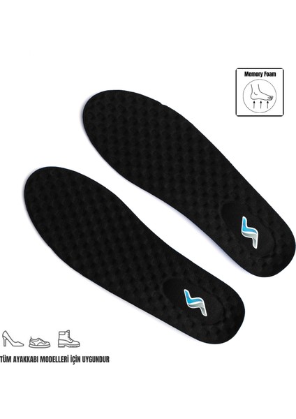 M900 Model Memory Foam Ortapedik Boy Yükseltici Unisex Tabanlık Siyah fiyatları