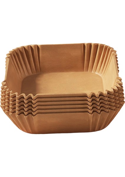 50 Ev Gıda Silikon Yağı Hava Fritöz Özel Kağıt Fırın Tepsisi Yağ Emici Kağıt Ped (Yurt Dışından)