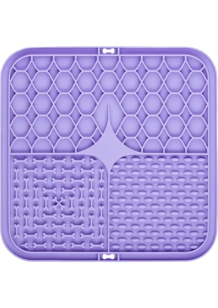 Köpekler Için Pet Yalan Silikon Mat Pet Yavaş Gıda Tabağı Köpek Banyo Distrective Silikon Köpek Enerji Yemek Eğitimi Köpek Besleyici Malzemeleri: 2 (Yurt Dışından)