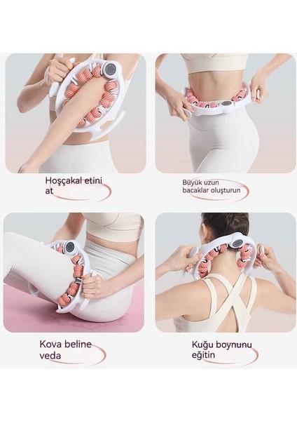 14 Yuvarlak Halka Klipsi Bacak Silindiri Silikon Sıska Baldır Masajı (Yurt Dışından)