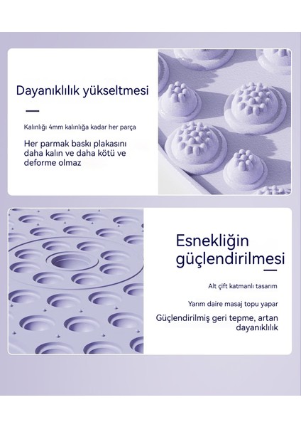 55 cm Çift Parça Ev Yoga Çok Fonksiyonlu Parmak Basma Ayak Masaj Pedleri (Yurt Dışından) fiyatları