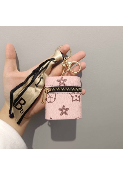 Anahtarlık Mini Bayan Kırmızı Zarf Saklama Kablosuz Kulaklık Bozuk Para Cüzdanı (Yurt Dışından)