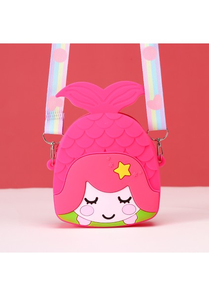 Yeni Çocuk Sevimli Denizkızı Çapraz Gökkuşağı Bozuk Para Cüzdanı (Yurt Dışından)