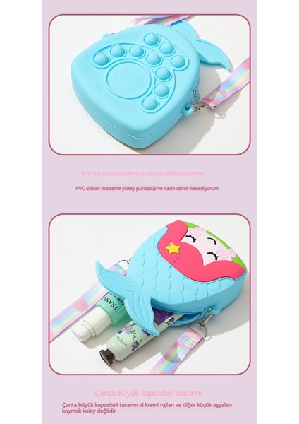 Yeni Çocuk Sevimli Denizkızı Çapraz Gökkuşağı Bozuk Para Cüzdanı (Yurt Dışından) fiyatları