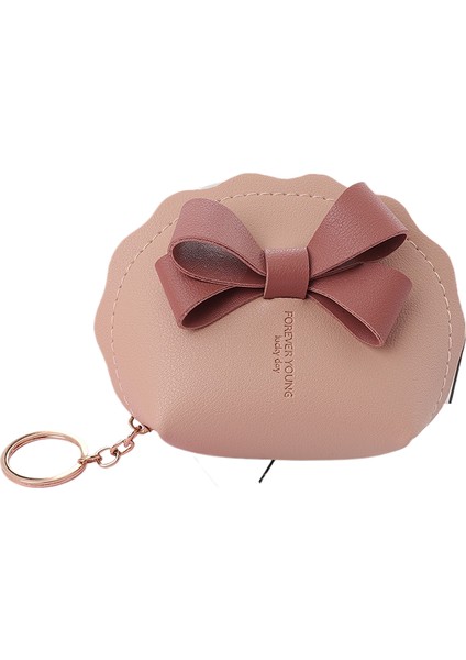 Okul Tarzı Yay Pu Deri Mini Çanta Çok Fonksiyonlu Bozuk Para Cüzdanı (Yurt Dışından)