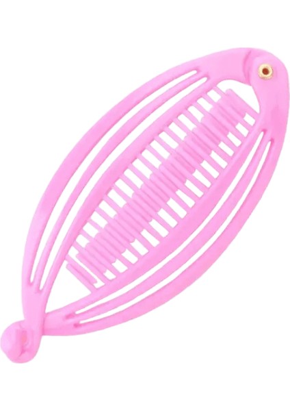 Sıcak Yeni Moda Muz Klips Seti Balık Klips Sarmal Saçlar Tarak Saç Tarafı Tarak Boncuklu Saç Klipli Saç Tarağı Başlıklı Renk: Pembe/beden: H4034 (Yurt Dışından)