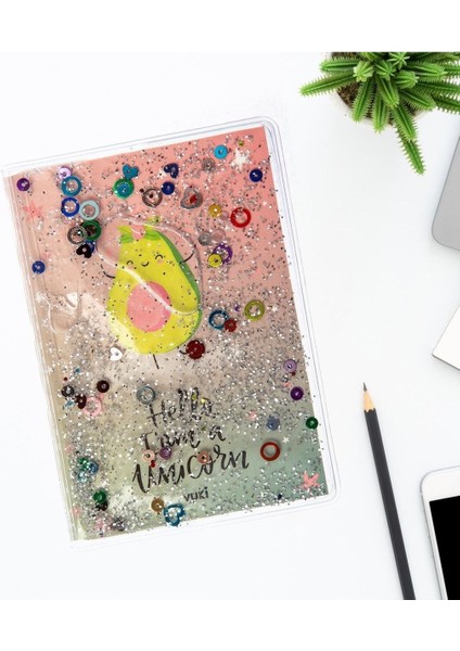 Simli ve Sulu Kapaklı Renkli Sayfalı Desenli Mini Defter indirimleri