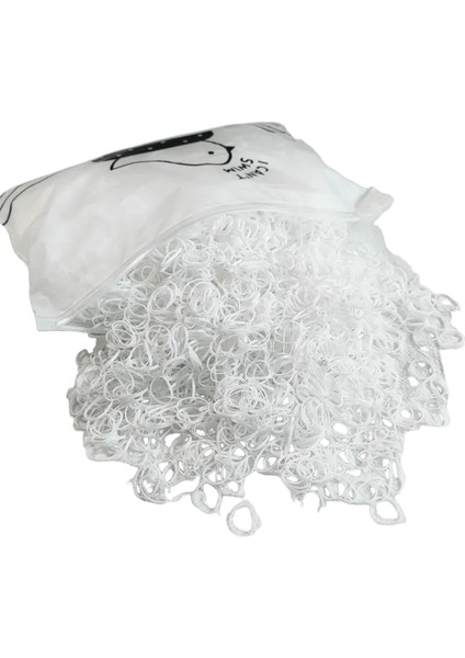 500PCS Kızlar Renkli Tek Kullanımlık Kauçuk Bant Elastik Saç Bantları Kafa Bandı Çocuk At Kuyruğu Tutucu Grupları Çocuklar Saç Aksesuarları Renk: Beyaz 500 Pcs (Yurt Dışından)