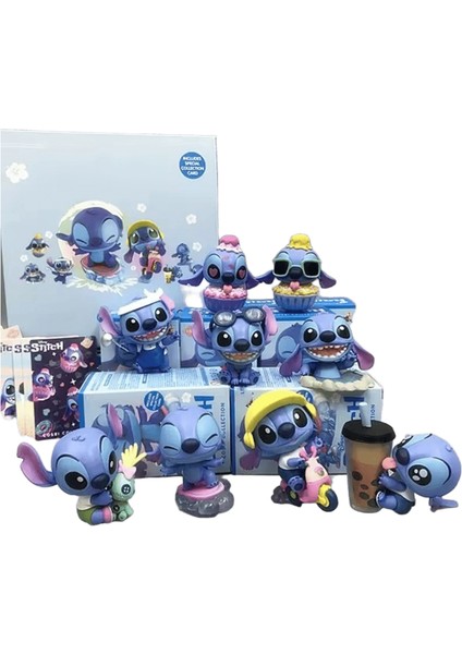Kör Kutu Lilo Stitch Stitch Anime Pvc Model Myster Kutusu Çocuk Oyuncak Çevre Noel Bauble Süs Doğum Günü Hediyeleri Renk: Rastgele 5 Adet (Yurt Dışından)
