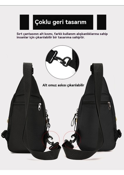 Açık Banliyö Boş Seyahat Çok Fonksiyonlu Erkek Taşınabilir Tek Omuz Crossbody Çanta (Yurt Dışından)