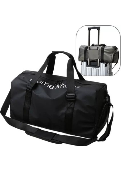 Seyahat Fitness Bağımsız Ayakkabı Deposu Kuru ve Islak Ayırma Tek Omuz Spor Çanta (Yurt Dışından)