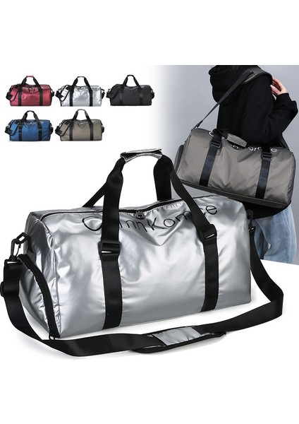Seyahat Fitness Bağımsız Ayakkabı Deposu Kuru ve Islak Ayırma Tek Omuz Spor Çanta (Yurt Dışından)