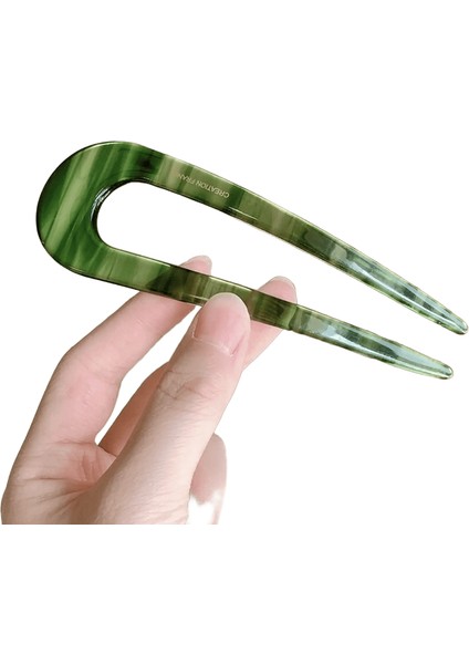 Simplejewel U Şekil Saç Tokaları Kadın Kadınlar Iki Çatallı Vintage Saç Klipsleri Bun Saç Aksesuarları Bayanlar Saç Resmi Websitcolor: Ateş (Yurt Dışından)