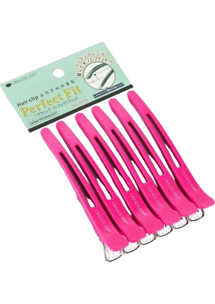 5/6pcs Timsah Saç Klipleri Kuaförlük Kelepçeleri Pençeleri Klipler Berber Timsah Saçkop Salon Stil Araçları Saç Aksesuarları Renk: 6pcs - Gül Kırmızı (Yurt Dışından)