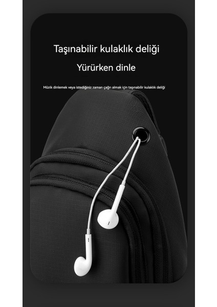 Erkekler Kore Minimalist Yüksek Dereceli Çapraz Omuz Çantası (Yurt Dışından)