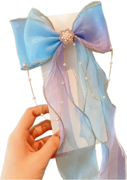 Moda Saç Aksesuarları Yeni Kızlar Sevimli Renkli Şifon Yay Şerit Saç Penleri Çocuk Tatlı Saç Klipsleri Saç Aksesuarları: Kırmızı (Yurt Dışından)