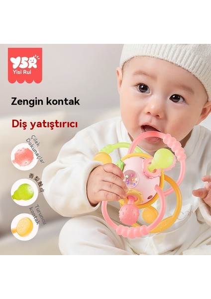 0-1 Yaşında Erken Eğitim Bulmaca El Topu Silikon Bebek Oyuncak Isırır (Yurt Dışından) modelleri