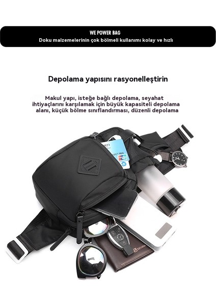 Tek Omuzlu Rahat Çok Fonksiyonlu Açık Çapraz Omuz Çantası (Yurt Dışından)