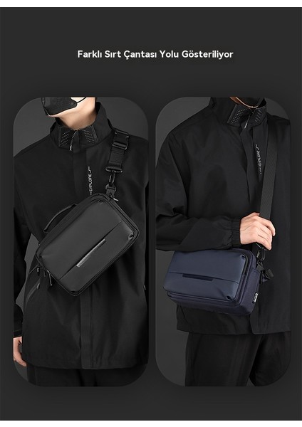Basit Moda Tek Erkek Rahat Yatay Çapraz Çanta (Yurt Dışından)