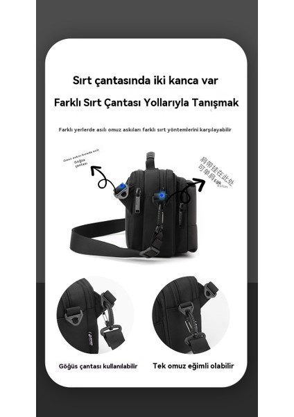 Basit Moda Tek Erkek Rahat Yatay Çapraz Çanta (Yurt Dışından)