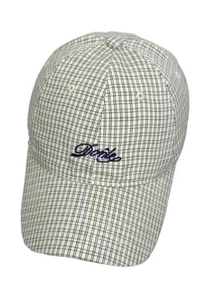 Yaz Küçük Taze Ekose Ördek Gagası Şapka Kadın Bahar ve Yaz Yüz Küçük Harf Işlemeli Beyzbol Şapkası Güneş Koruması Güneş Şapkası Moda (Yurt Dışından)