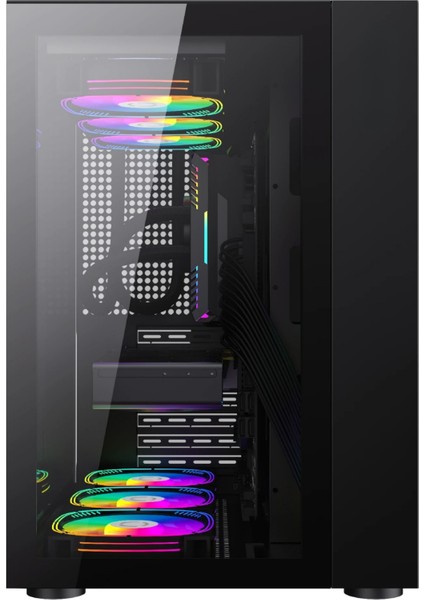 GamePire Ryzen 5 5600 360MM Sıvı Soğutma 16GB Ddr4 512 GB Nvme Rtx 4060 8gb Siyah Gaming Hazır Sistem