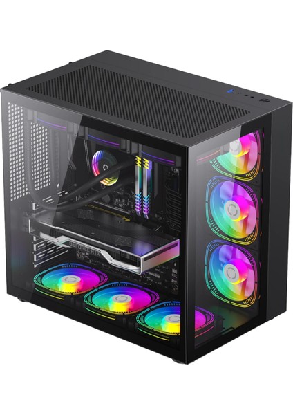 GamePire Ryzen 5 5600 360MM Sıvı Soğutma 16GB Ddr4 512 GB Nvme Rtx 4060 8gb Siyah Gaming Hazır Sistem