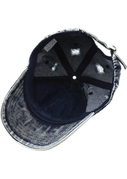 Şapka Kadın Yıkanmış Eski Beyaz Düz Renk Kot Beyzbol Şapkası Açık Hava Sporları Erkek Güneş Şapkası Ördek Gagalı Şapka (Yurt Dışından) fırsatları