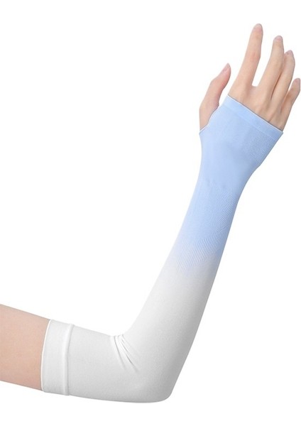 Kadınlar Için Degrade Renklere Sahip Güneş Koruyucu Buz Kılıfları, Yazlık Ince Anti-Ultraviyole Kılıflar, Uzun Kol Koruyucuları, Sürüş Eseri, Trend Bisiklet (Yurt Dışından)