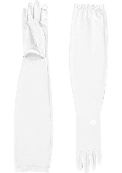 Kadınlar Için Yaz Güneş Koruma Kollukları Uv Korumalı Buz Ipek Eldivenler Sürüş Için Kaymaz Dokunmatik Ekran Güneşlik Uzatılmış Kol Kollu Dış Mekan (Yurt Dışından)