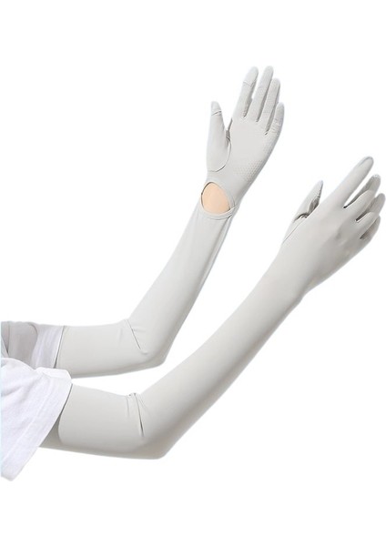 Kadınlar Için Yaz Güneş Koruma Kollukları Uv Korumalı Buz Ipek Eldivenler Sürüş Için Kaymaz Dokunmatik Ekran Güneşlik Uzatılmış Kol Kollu Dış Mekan (Yurt Dışından) modelleri