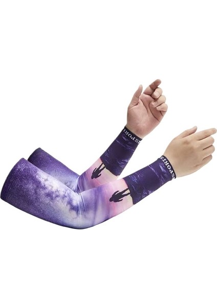 Yaz Serin Buz Ipek Kollu Ultraviyole Karşıtı Kollu Açık Hava Sürüşü ve Bisiklet Sürme Ter Emici Nefes Alabilen Güneş Kremi Buz Kollu (Yurt Dışından)