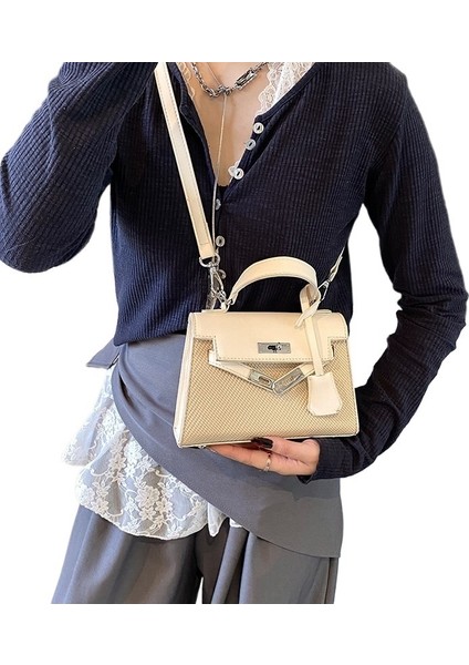 Yeni Kadın Çantası Retro Moda Basit Hafif Lüks Omuz Çapraz Çanta Kadın Çantası (Yurt Dışından)