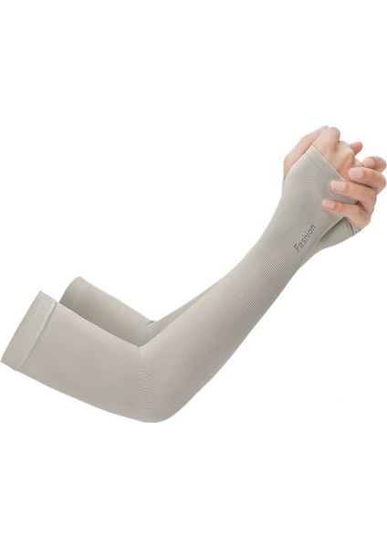 Yaz Dış Mekan Güneş Koruma Buz Kollu Erkek ve Kadın Sürüş Balıkçılık Yol Bisikleti Spor Kol Kollu Buz Ipek Güneş Koruma Kollu (Yurt Dışından)