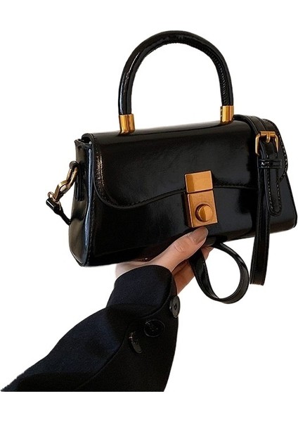 Niche Retro Çanta Eyer Çantası Kadın Sonbahar ve Kış Yeni Stil Retro Çok Yönlü Moda Omuz Postacı Çantası (Yurt Dışından)